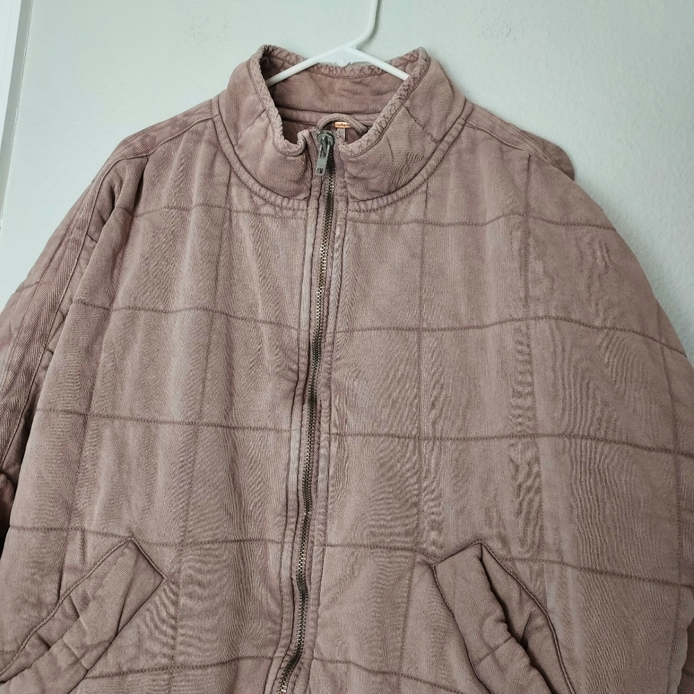 Free People Dolman Quilted Knit Jacket Oversized Medium - Picture 4 of 16